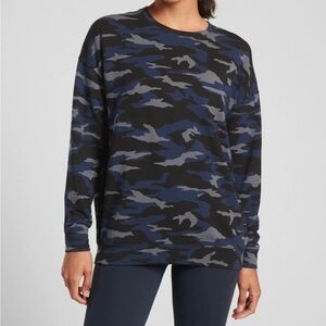 Athleta Camouflage Crewneck Sweater